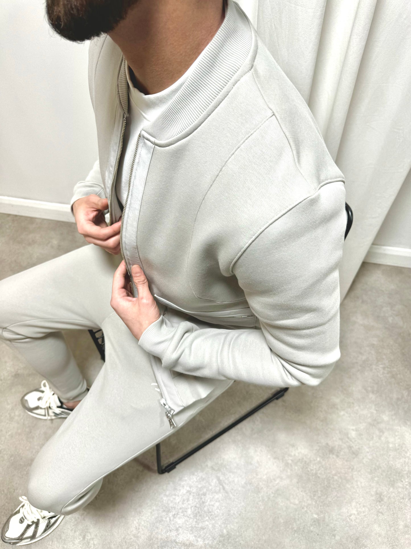 CORE PANEL JACKET - DOVE GREY