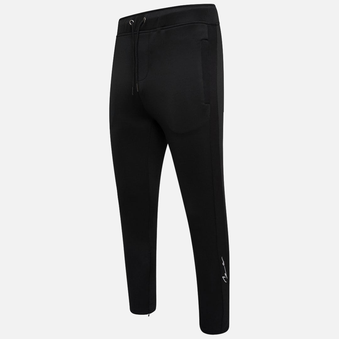 BLACK LUXE PANEL TRACK PANTS AZER